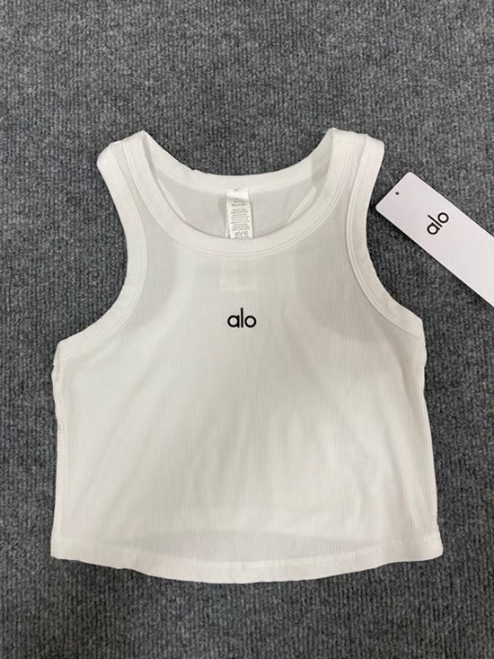 ALO Yoga Tops - ALO Yoga White Ribbed Tank Top